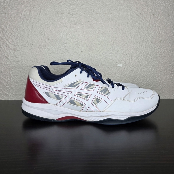 ASICS Men's GEL-RENMA Pickleball Sneaker Standard White Burgundy Size 13 F961123 - Picture 6 of 16